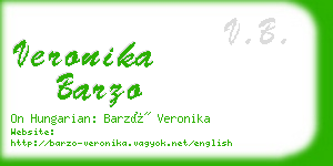 veronika barzo business card